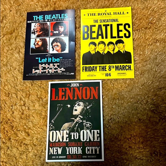Beatles and John Lennon Mini-Posters - Picture 1 of 4